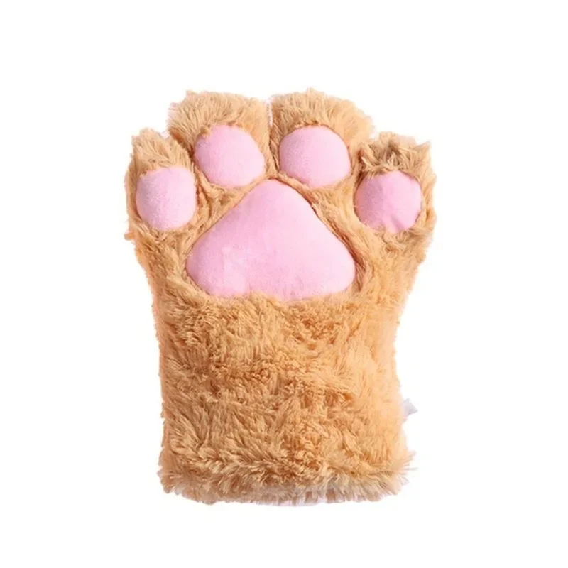 2026 Plush Cat Paw Mittens Cosplay Gloves Halloween Christmas Costume Accessories Stage Performance Party Decor Props