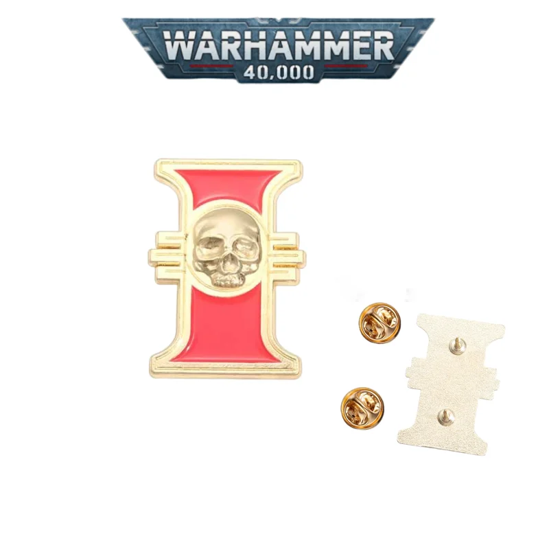 

Warhammer 40K игровая периферия инквизитор-император логотип металлический значок брошь креативный ретро красивый рюкзак для мальчиков аксессуары