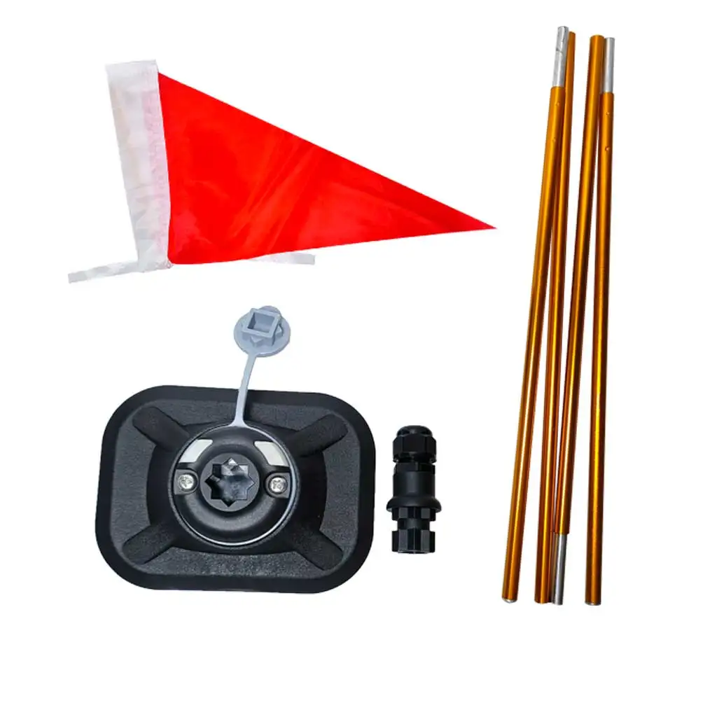 Inflatable PVC Boat Watercraft Electronics GPS Fish Finder Camera Mount Kayak Ball Base  Safety Flag Mount Kit DIY Pad