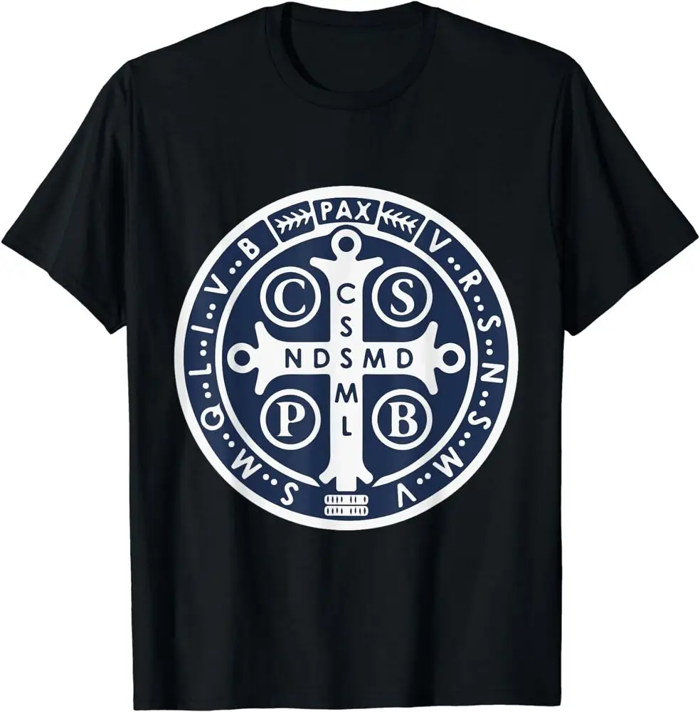 Spiritual Religious Christian Catholic St Benedict Shirt Y2K tops Unisex Summer Short Sleeve