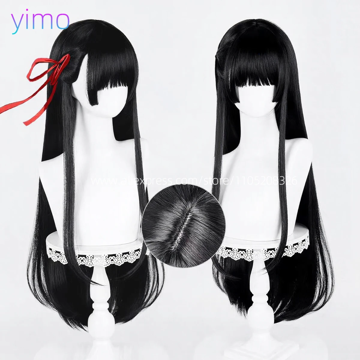 

Narr uuco Senki CHISA Cosplay Costume Game Wuthering Waves Women Black JK Halloween Wig