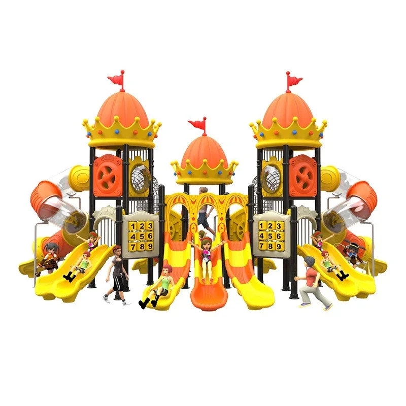 Kindergarten large slide, outdoor little doctor outdoor swing combination