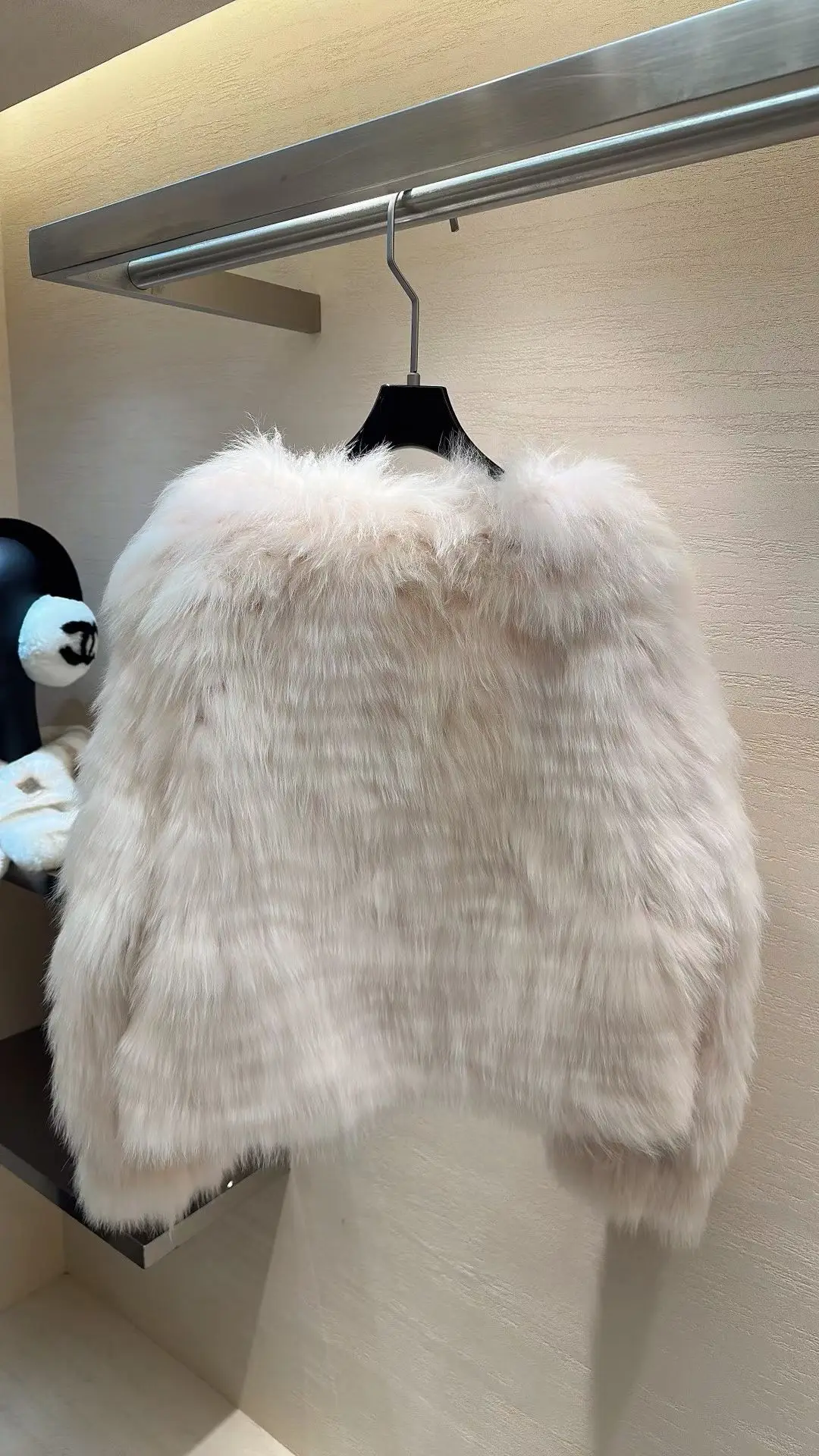 

Autumn and winter new French luxury romantic sweet cool combination fox fur grass coat women's clothing