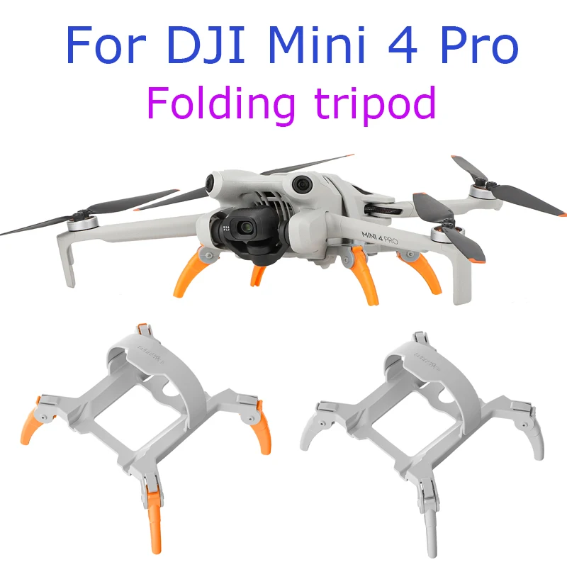Sunnylife For DJI Mini 4 Pro Drone Heightening Tripod Folding Take-Off Landing Quick Protection Bracket Spider Tripod Accessory