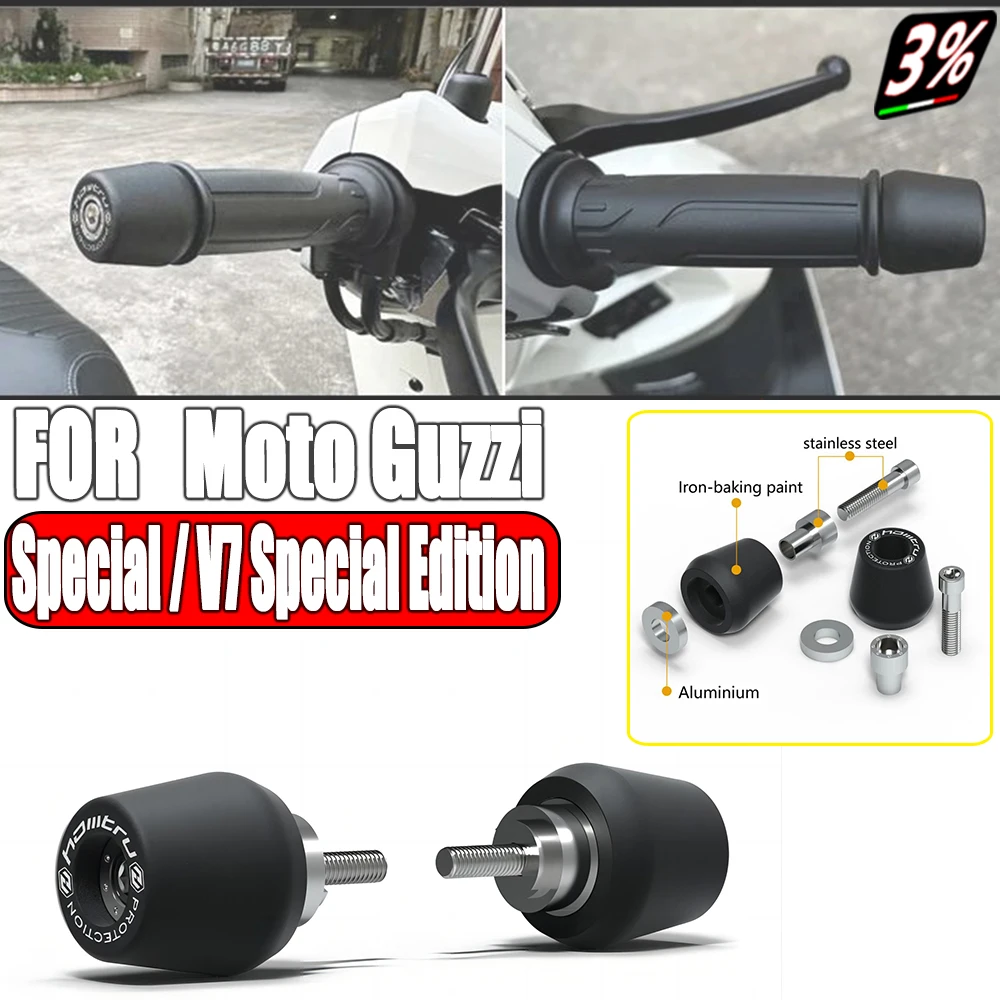 

For Moto Guzzi V7 Special / V7 Special Edition 2023-2024 Handle Bar End Weight Grips Cap