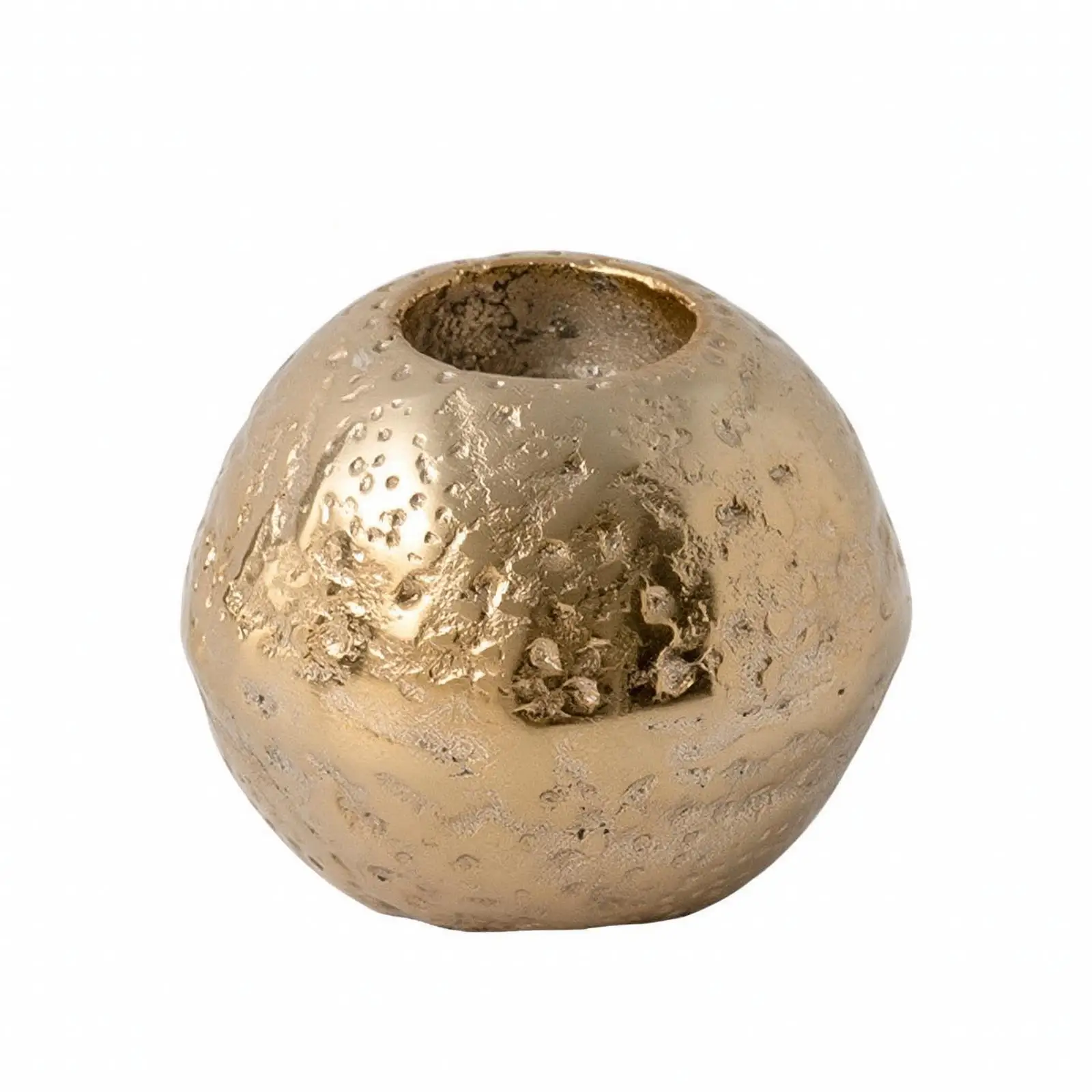 Aluminum Candle Holder Electroplated Spherical Candle Holder Candlestick Elegant Decor Modern for Dining Table, Mantel