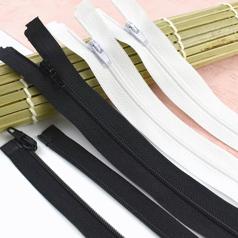 

5/10Pcs 40-300cm 3# Nylon Open-End Zipper Tape Auto Lock Closure Zips for Jacket Bag Decor Zippers Repair Kits DIY Accessories