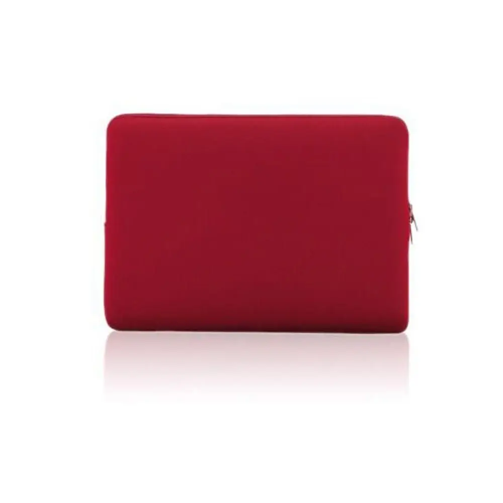 Portable 13 Inch Laptop Sleeve Case Zipper Bag Black/Dark Blue/Red Computer Bag Soft Padded Carrying Case Office Work Travel