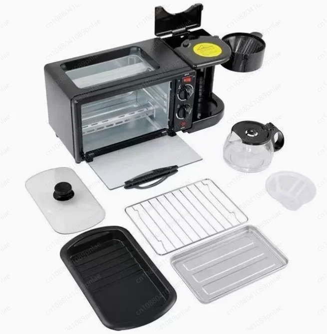 

3-in-1 Multi-Functional Breakfast Toaster Steamer Oven