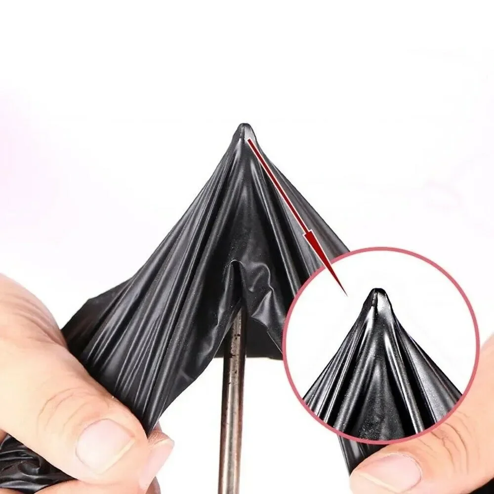 ถุงมือที่สวมนิ้วสีดำ20ชิ้นถุงมือบิวทิโรไนไตรล์สำหรับทำความสะอาดครัวเรือนอุปกรณ์เรือนกระจก