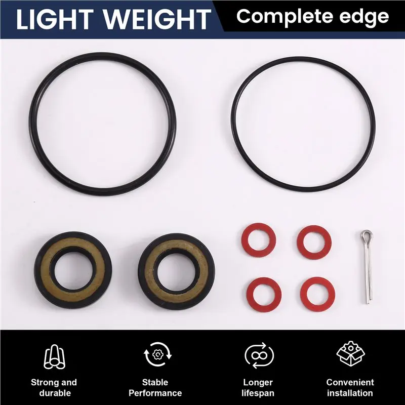 Gearcase Oil Seal Kit 93101-15074 Outboard Lower Unit Prop Shaft For 2 4Str 6 8 9.9 HP Models 93210-49046