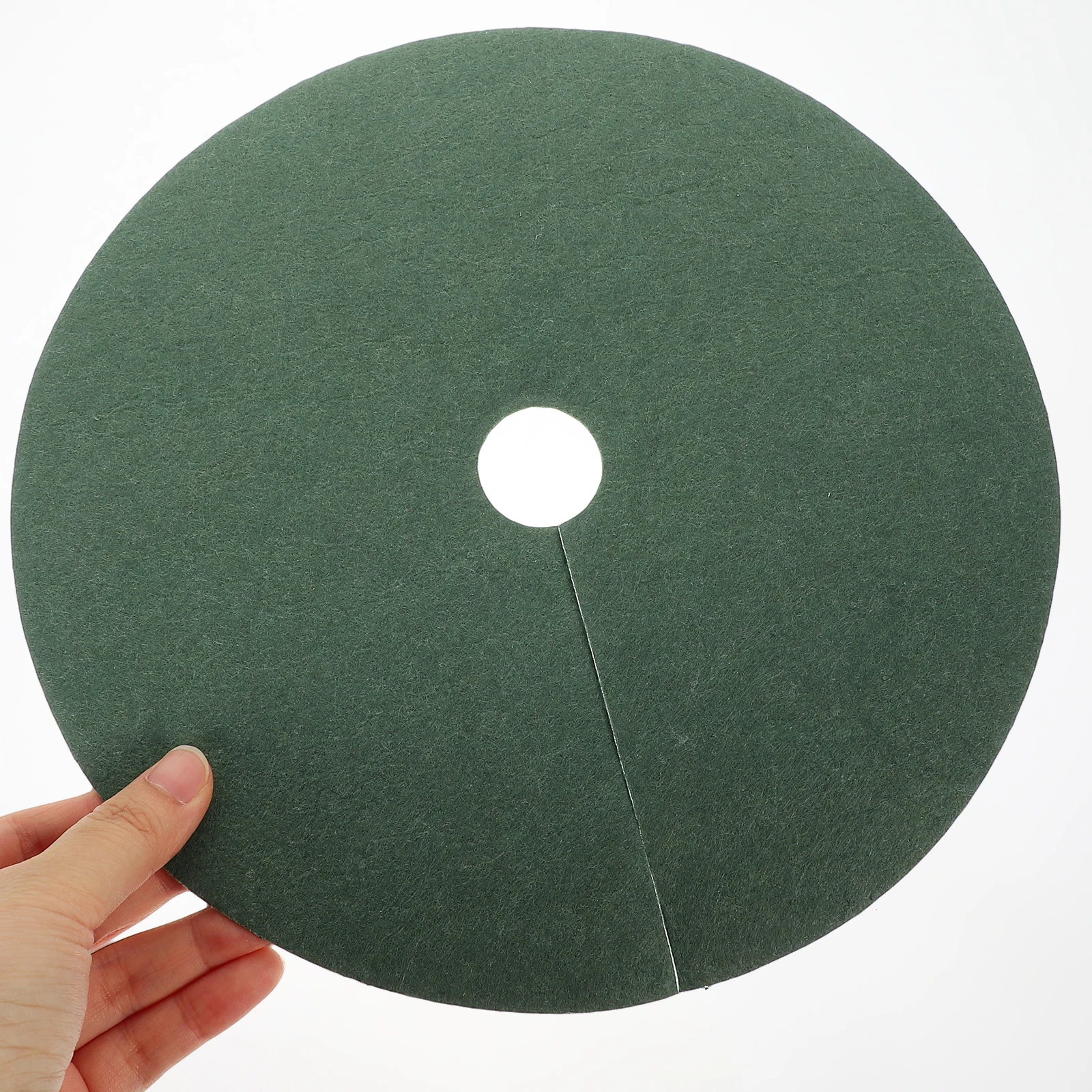 

10pcs Tree Rings Plant Root Cover 32cmx4cm Black Non- Cloth Mulch Mat Garden Barrier Landscape Fabric Fruit Tree