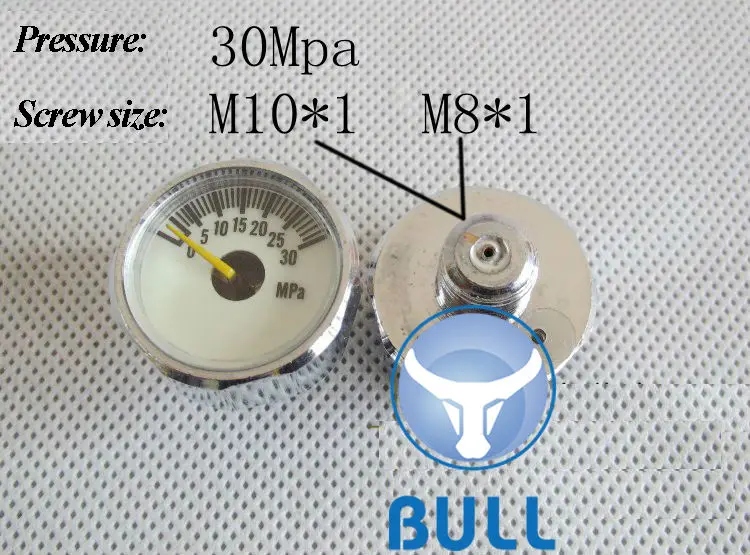 pcp high pressure manometer 5mpa 10mpa 20mpa 30mpa 35mpa 40mpa luminous small high pressure gauge micro gauge