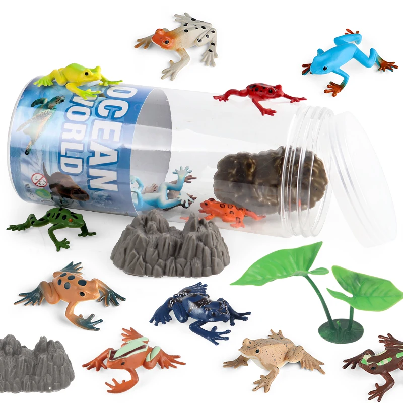 Oenux ensemble d'animaux miniatures sauvage Sealife ferme dinosaure Brinquedo Figurine modèle figurines d'action Zoo mignon éducation enfants jouet cadeau