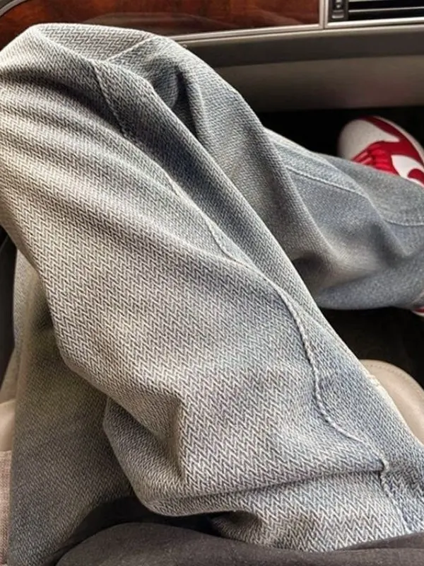 

Strongly Recommended Guangzhou High Street Men's Straight Leg Jeans Loose Drapey Trendy Brand Spring Autumn Faionable Sun P...