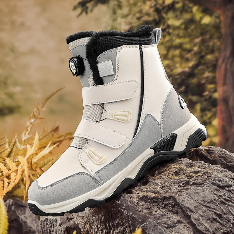 

Men’s 2025 Insulated Snow Boots, Faux Fur Lined & Anti-Skid, Perfect for Veterans Day & Skiing or Snowboarding