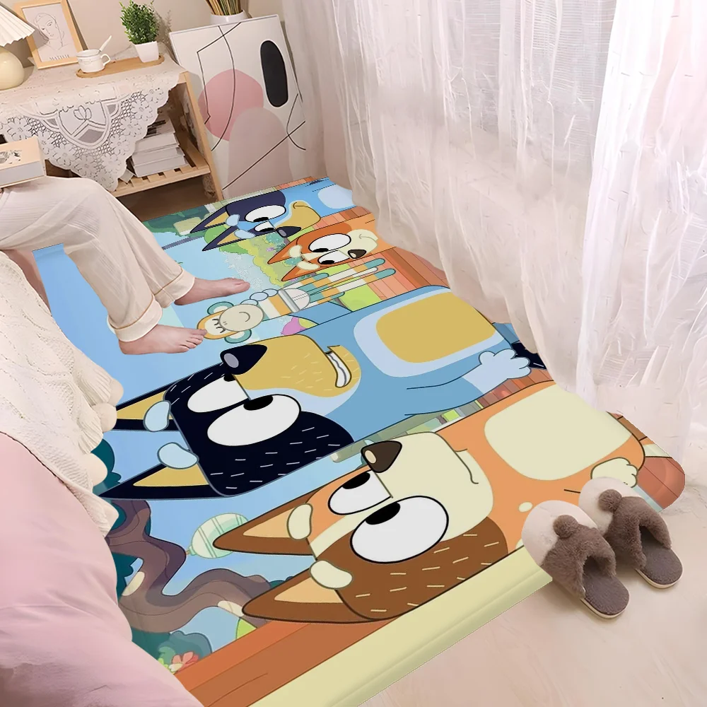 Cartoon B-Blueys Long Rugs Cheaper Anti-slip Modern Living Room Balcony Printed Bedside Area Rugs