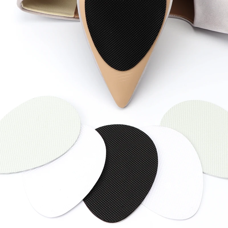 Woman high heel soles Protection pad self-adhesive Rubber mat Forefoot non-slip Wear-resistant sole protection pad 2 pcs/1 Pair