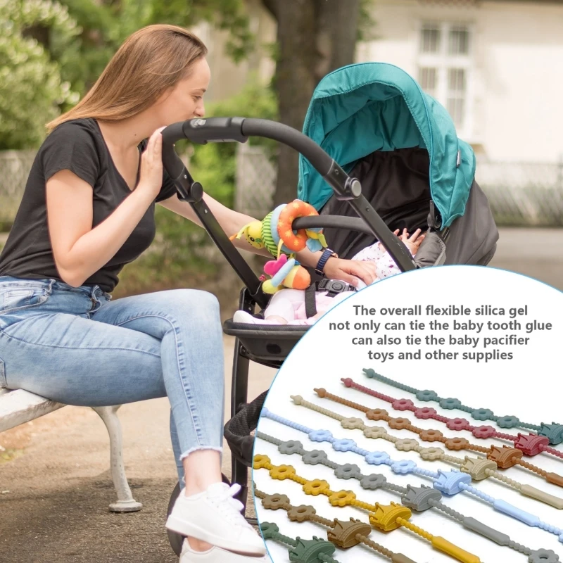 Sangle tétine pour bébé, attache-sucette en Silicone, essentielle pour les voyages les garderies