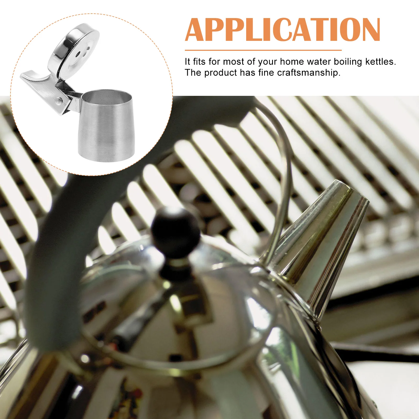

Stainless Steel Kettle Whistling Spout Loud Whistle Replacement Teakettle Flute Water Boiling Kettle Part Teakettle Spout