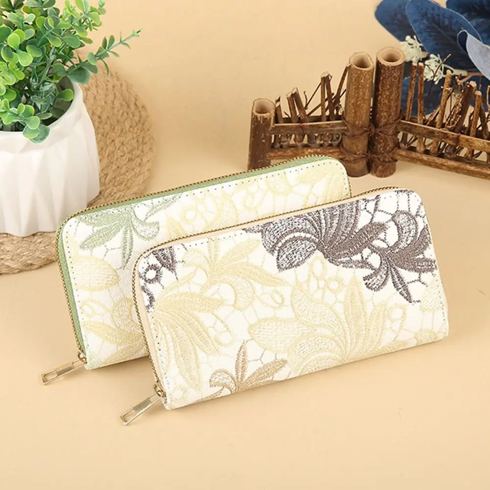 NEW PU Leather Women Long Wallet Muti-Layer Large Capacity Zipper Purse Multifunctional Money Purses Women Girl Gift