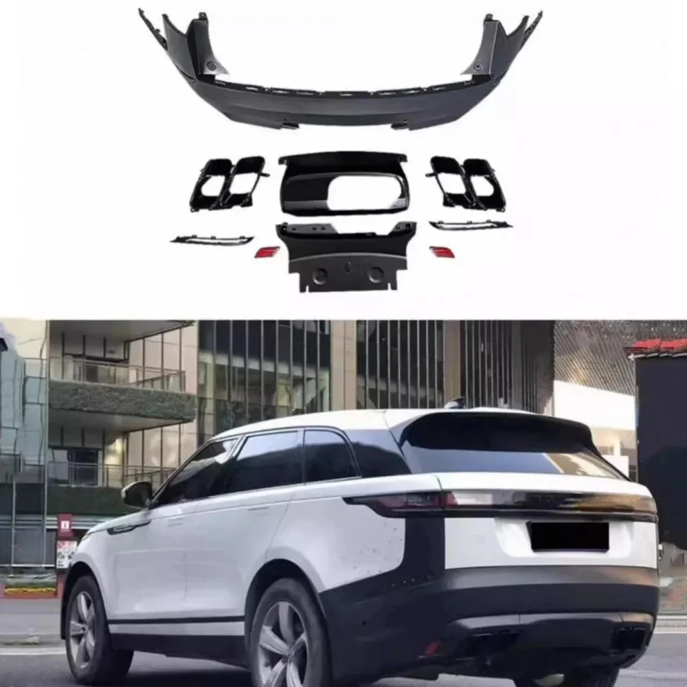 For Velar Modified Grille Fog Lamp Frame Auto Accessories Car Front Rear Bumper Assembly 3