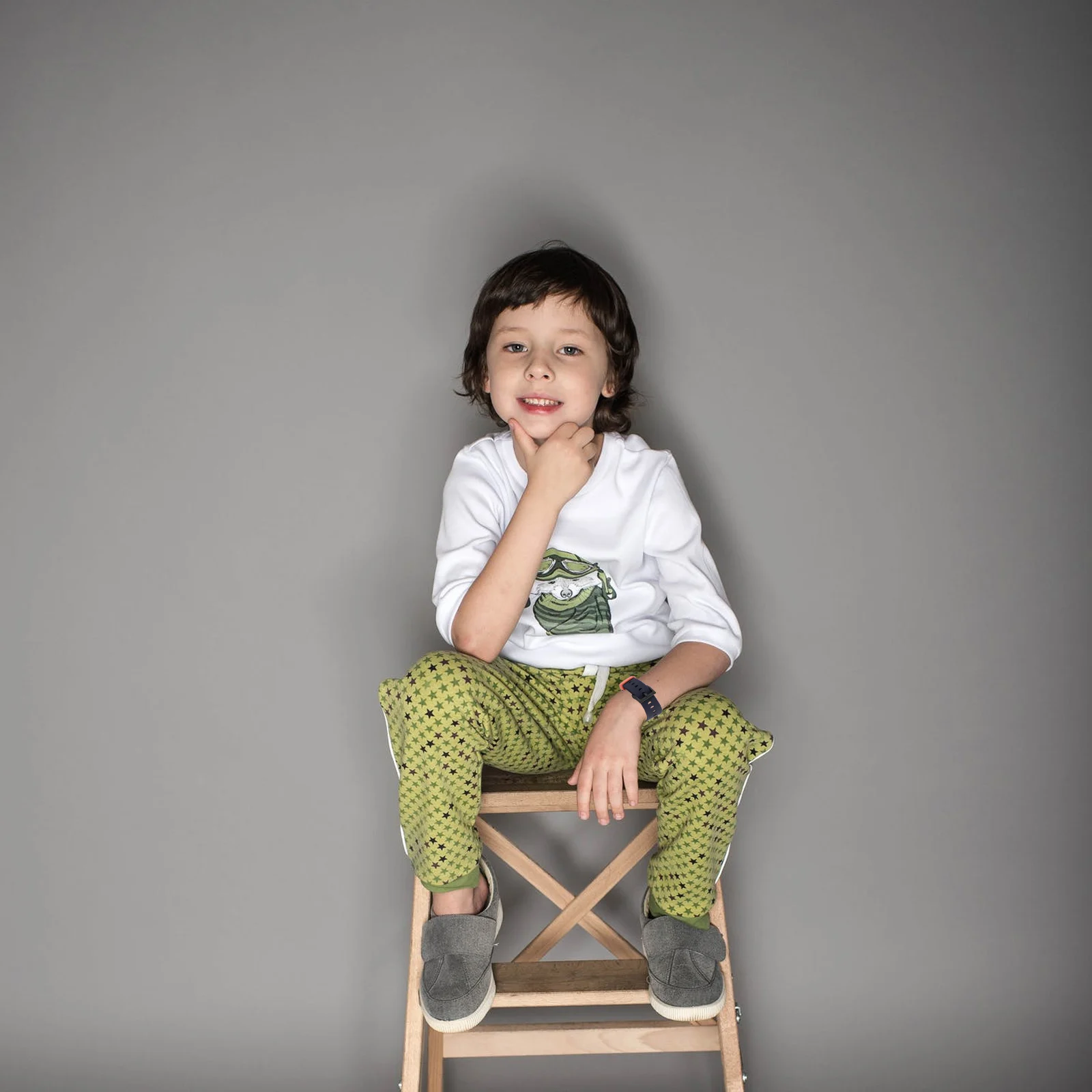 

1 set Silicone Watch Band for Kids Phones Adjustable Soft Pink Durable Daily Use Christmas Gift Accessories Phone Dust Plug