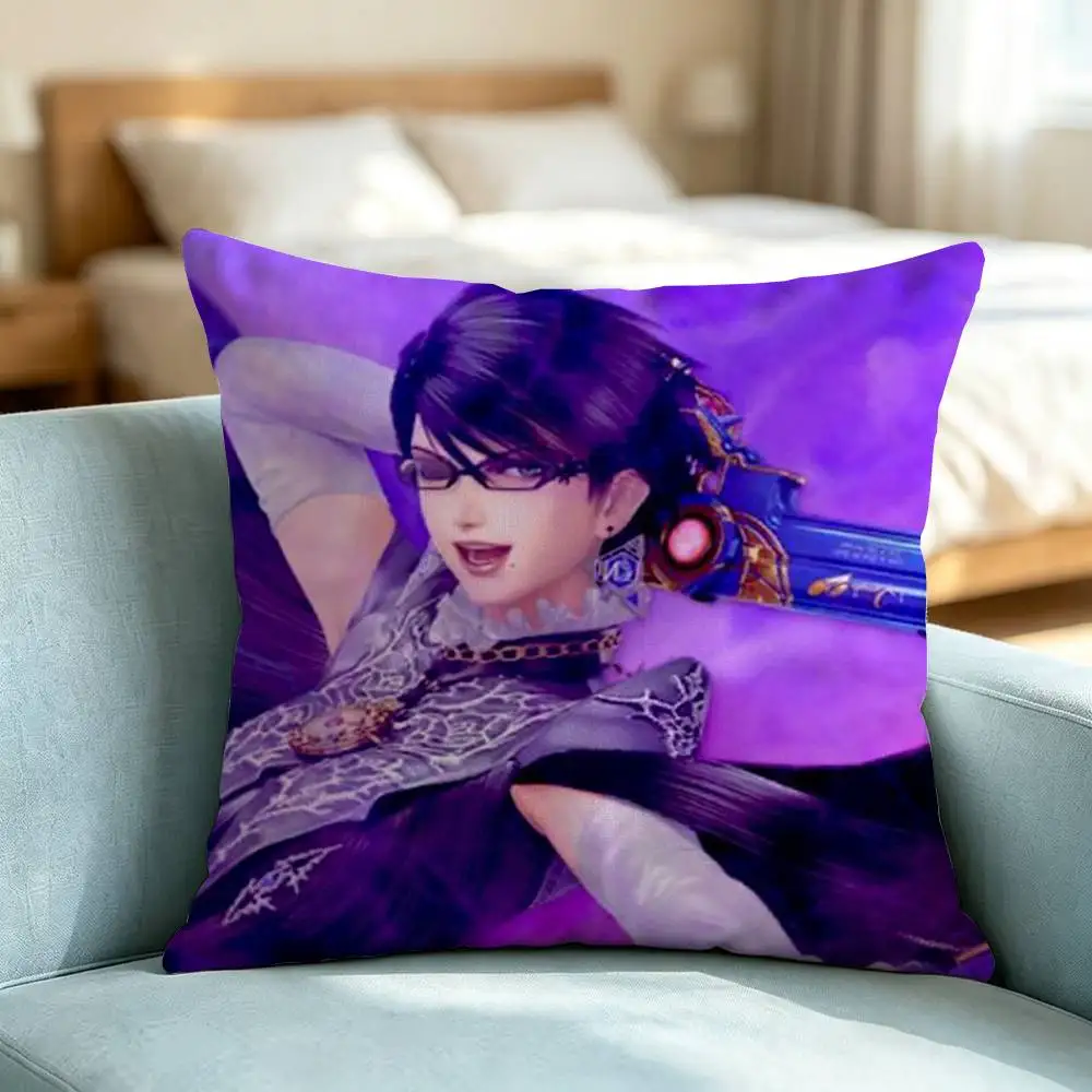 Bayonetta 2 Cereza-A Square Double-Sided printed Pillow Case Bedroom Bedside Pillow Sofa Cushion Cover Gift 4