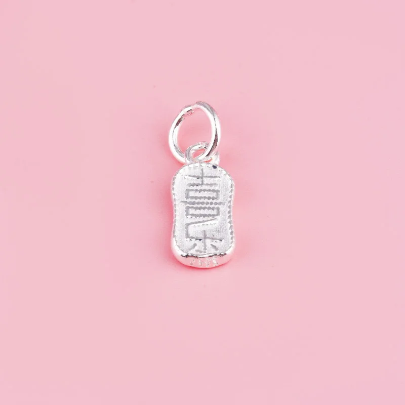 S999 pure silver pendant: Good health, joy, success in the imperial examination, peace and prosperity every year