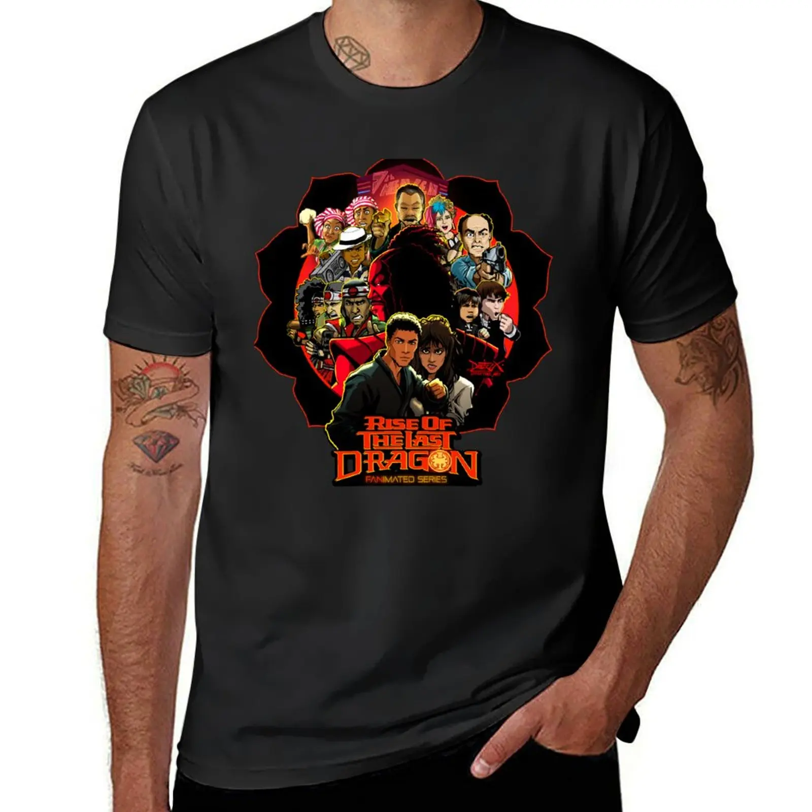 

RISE OF THE LAST DRAGON T-Shirt sports fans boys animal print vintage graphic tee fitted t shirts for men