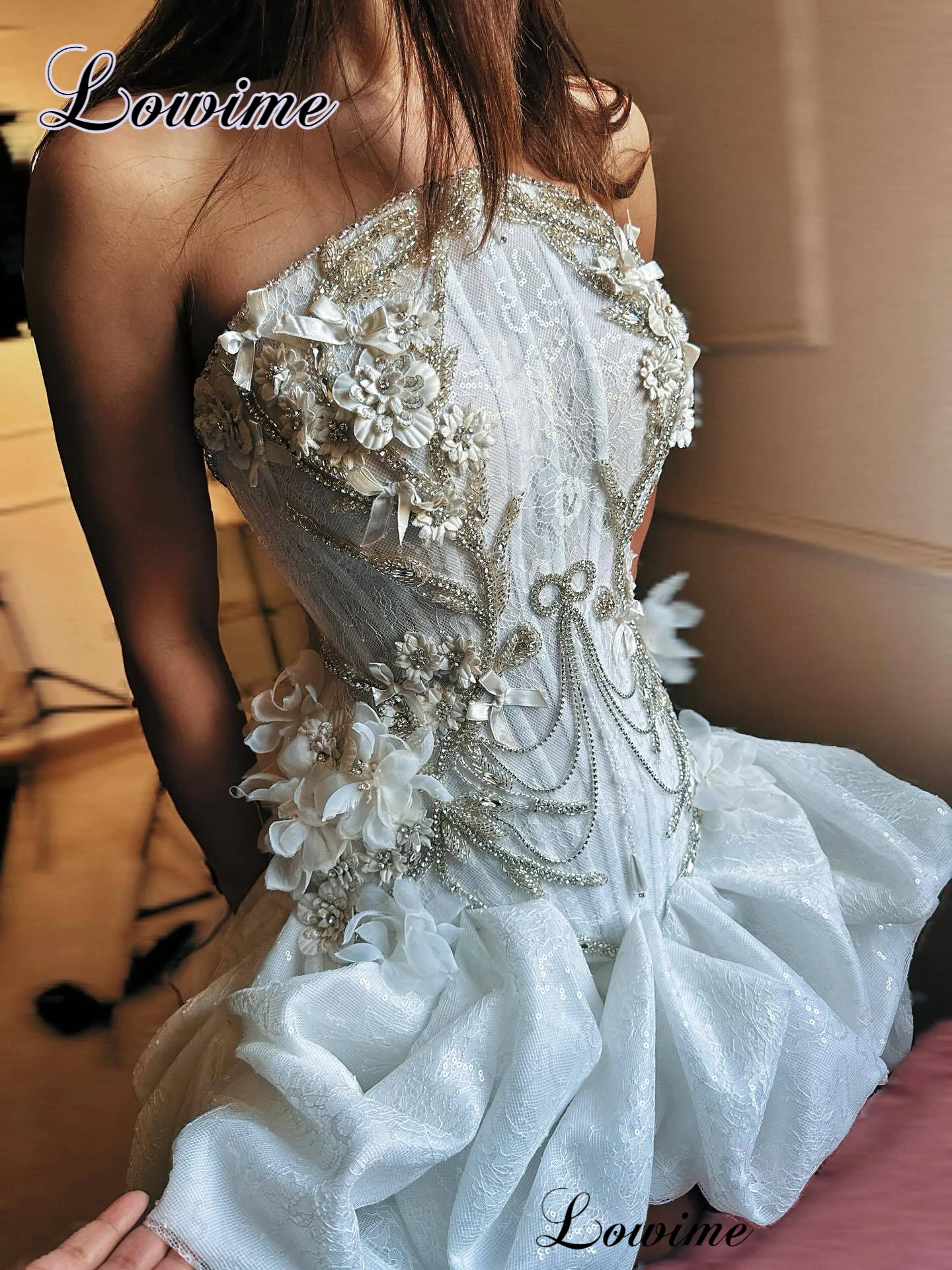 Haute Coutures New Prom Dresses Hi-Low Strapless Cocktail Dresses Sexy Birthday Party Dresses For Women 2026 Gowns Customized