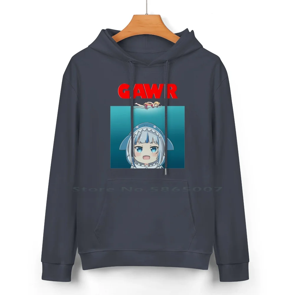 Hololive En-Gawr Gura Parody Pure Cotton Hoodie Sweater 24 Colors Hololive Virtual Anime Shark Gawrgura Gawrt Eekum Bokum Kiryu