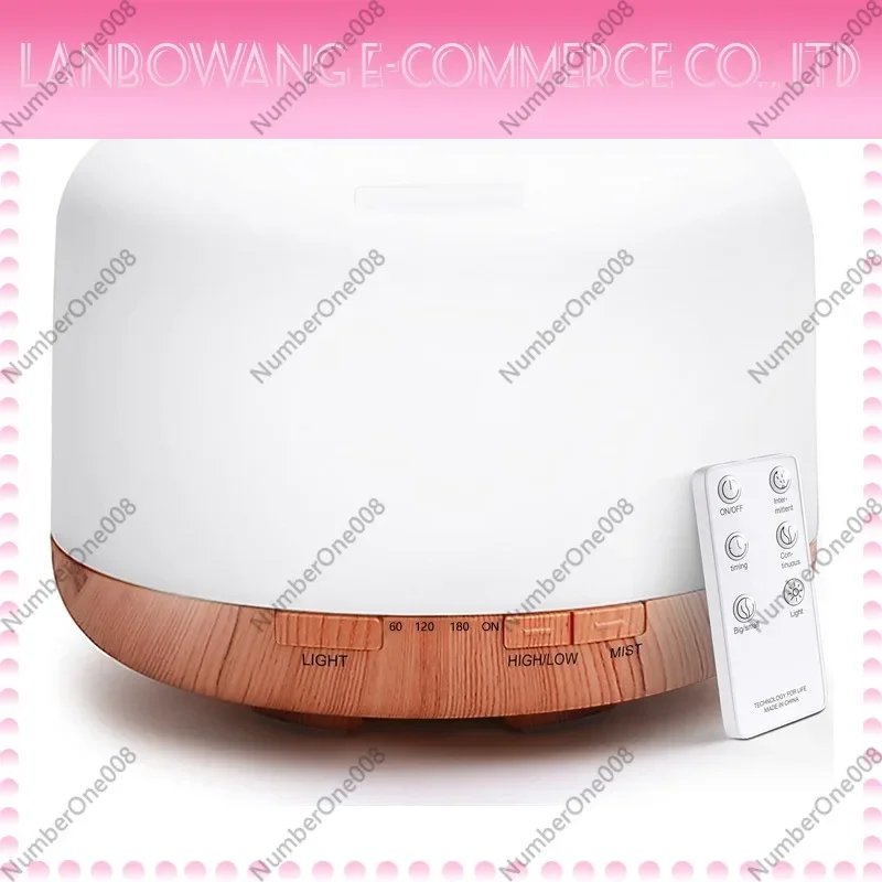 500ml Ultrasonic Aroma Essential Oil Diffuser, 7 Color LED Light Quiet Cool Mist Humidifier for Home with Timer Auto Shut‑off