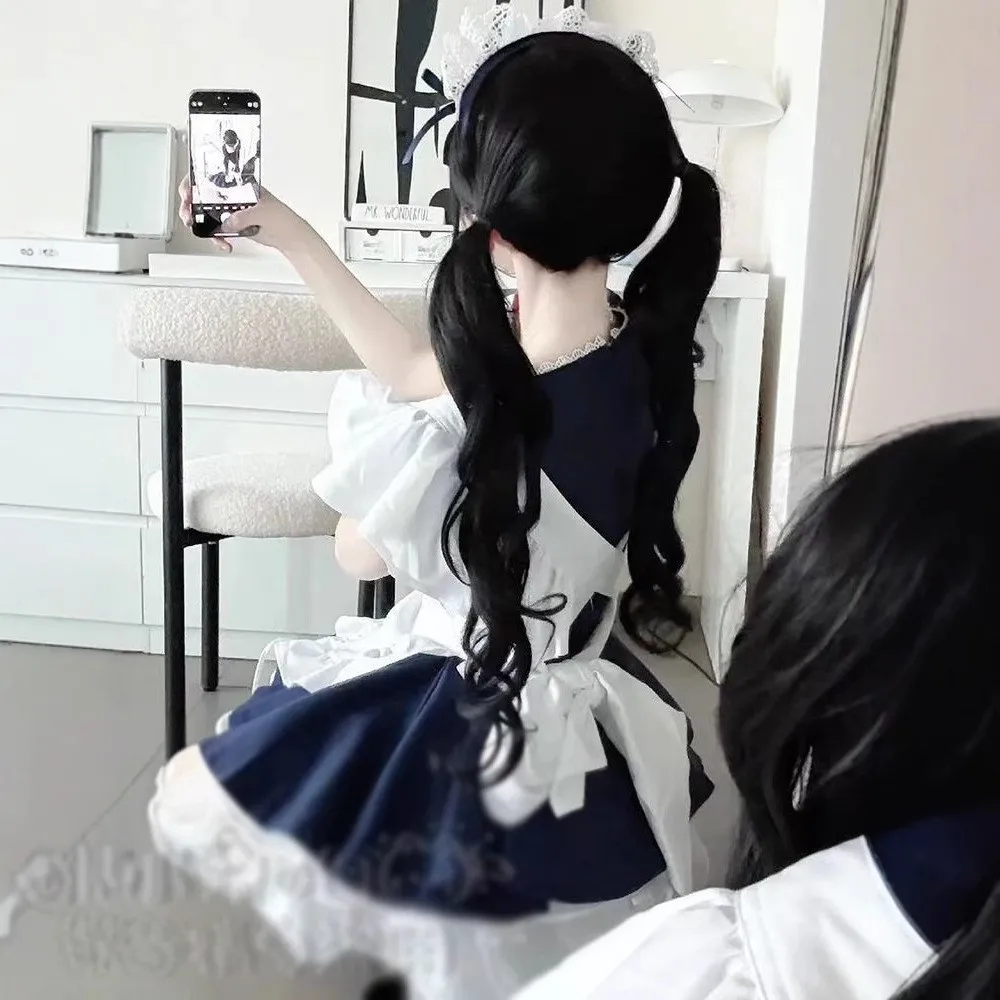 Pure lust cute angel maid apron uniform cosplay sexy Japanese maid costume view 3