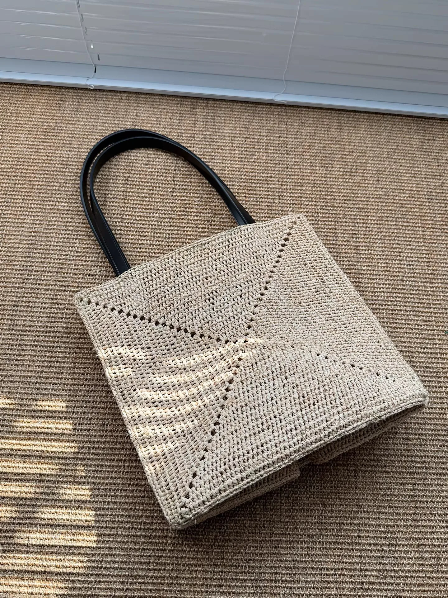 DONGSUO Oversized Large Raffia Straw Tote Bag Women Handmade Summer Beach Woven Handbag Natural 2026 Spring New