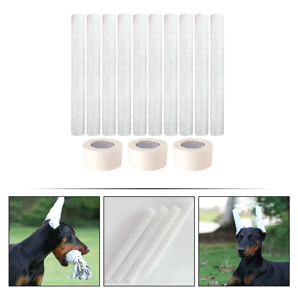 30pcs Dog Ear Sticking Tool Doberman Ear Stand Up Support Tool Adjustable Dog Ear Stand Rods With Adhesive Tapes Pet Supplies