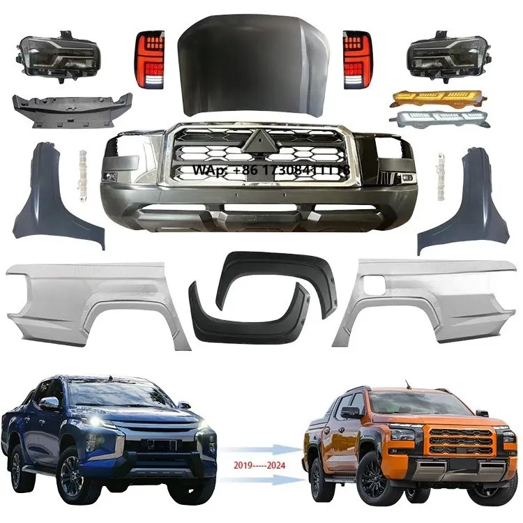 

KLT Triton L200 2019 Upgrades to 2024 Body Kit for Car Bumper Accessory Body Kit