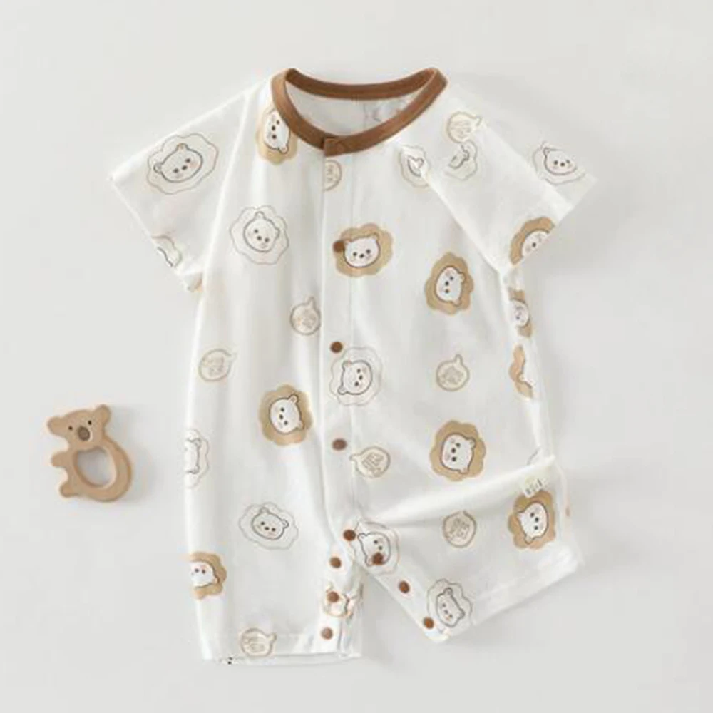 

Baby Romper 100% Cotton Short Sleeve Baby Boy's Summer Clothes Thin Breathable Infant Girl Jumpsuit New Arrival