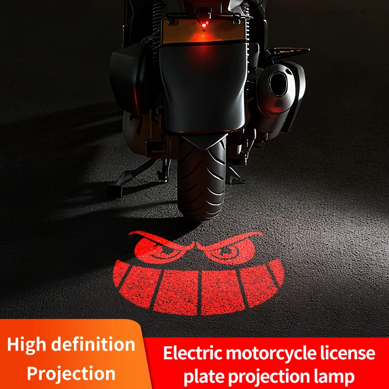 12V Motorcycle LED Underbody Light Projector Devil Eye Brake Taillights Universal For Most Motors Car Lamp Decoration Accessory