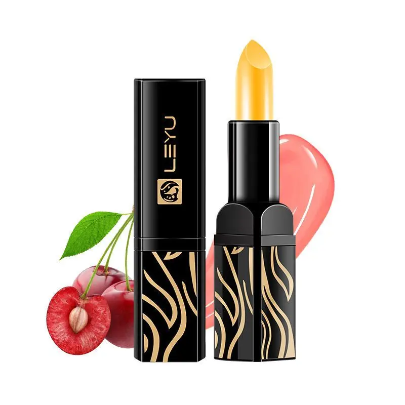 Genuine red cherry color changing lipstick moisturizing, waterproof, and non fading thousand people color changing lipstick mois