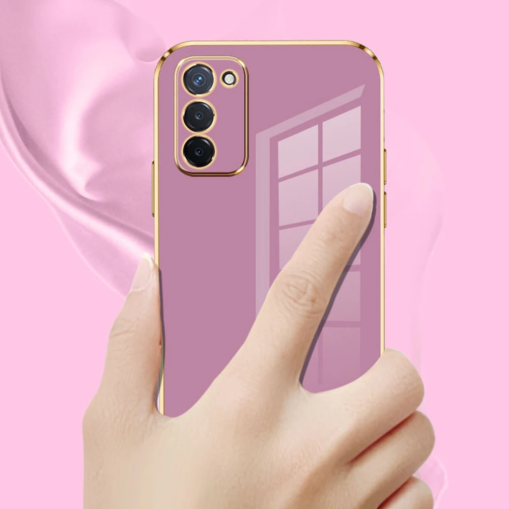 For Samsung Galaxy A03S Case Samsung A02S Cover Galaxy M02S Galaxy F02S Luxury Square Plating Phone Case Shockproof Back Cover
