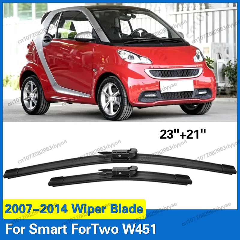 For Smart ForTwo W451 2007-2014 Front Windshield Wiper Blades 2pcs Windscreen Window Accessories 23