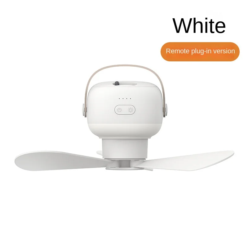 Portable wireless mini ceiling fan light USB fan with remote control, stand, night light, home, outdoor, camping, New Year gifts view 6
