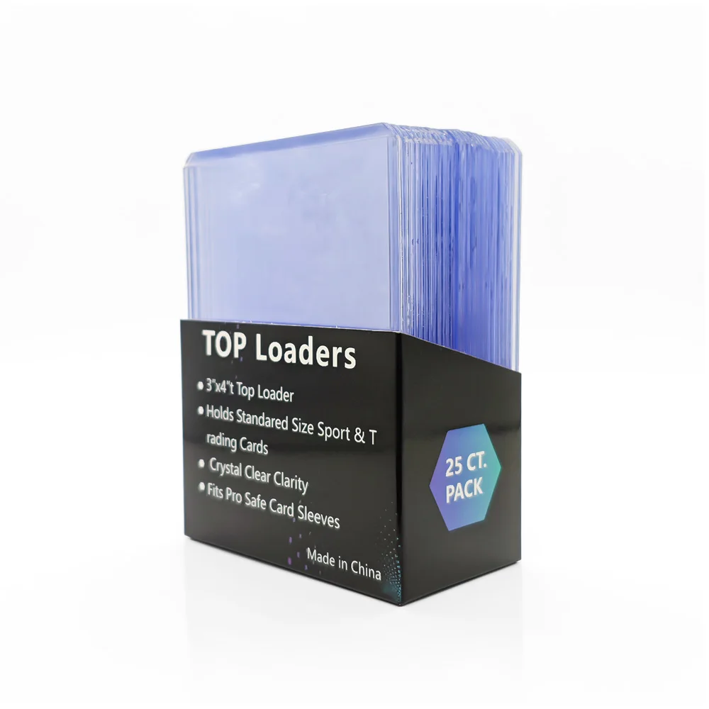 25 قطعة/صندوق 35Pt محمل علوي مجموعة حامل بطاقات بلاستيكية للأعمال 3X4 بوصة لحامل بطاقات الهزلية الشفافة #5