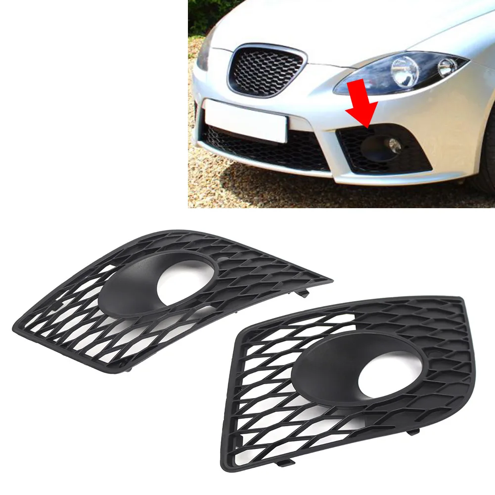 1Pc Car Front Fog Light Bezel Grille For Seat Leon 1P FR Cupra 2006 2007 2008 2009 2010