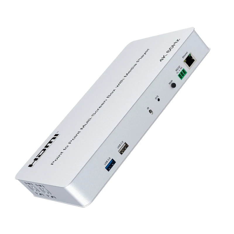 4K60hz TV Splicer 1x2 1x3 1x4 2x2 HDMI Video Wall Controller Point To Point Multi Screen Box Support U Disk Play Mouse Keyboard