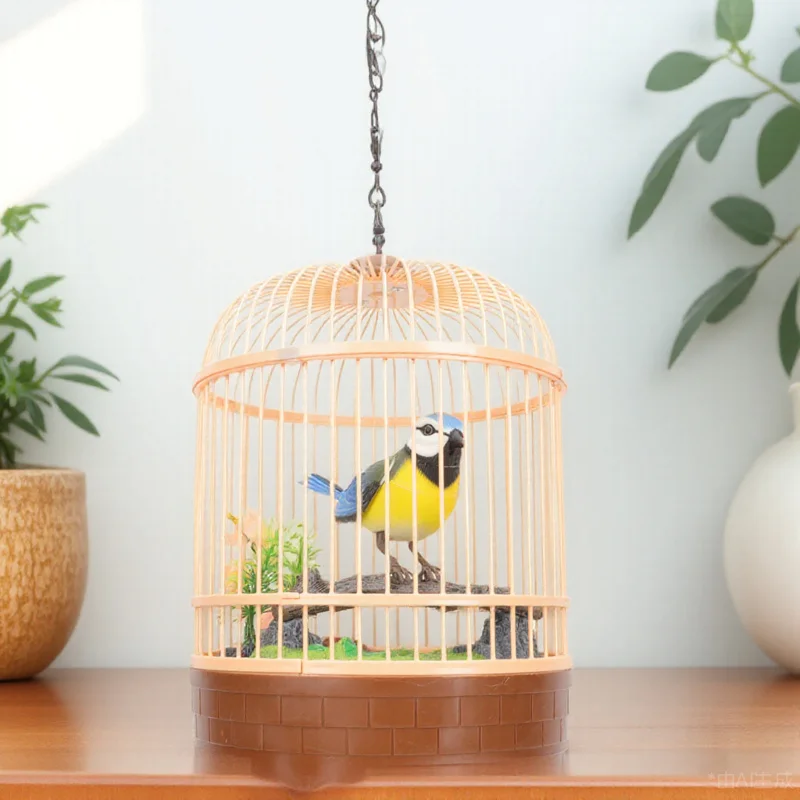 Электрическая клетка для птиц, декор, имитация кипящей птицы, интерактивная игрушка для детей, образовательный подарок, украшение дома