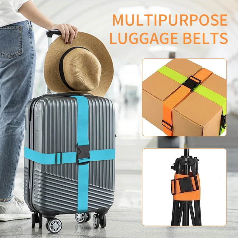 Luggage Strap Adjustable Travel Accessories One Word Suitcase Buckle Strap Baggage Packing Belt Travel Suitcase Accessories image 4