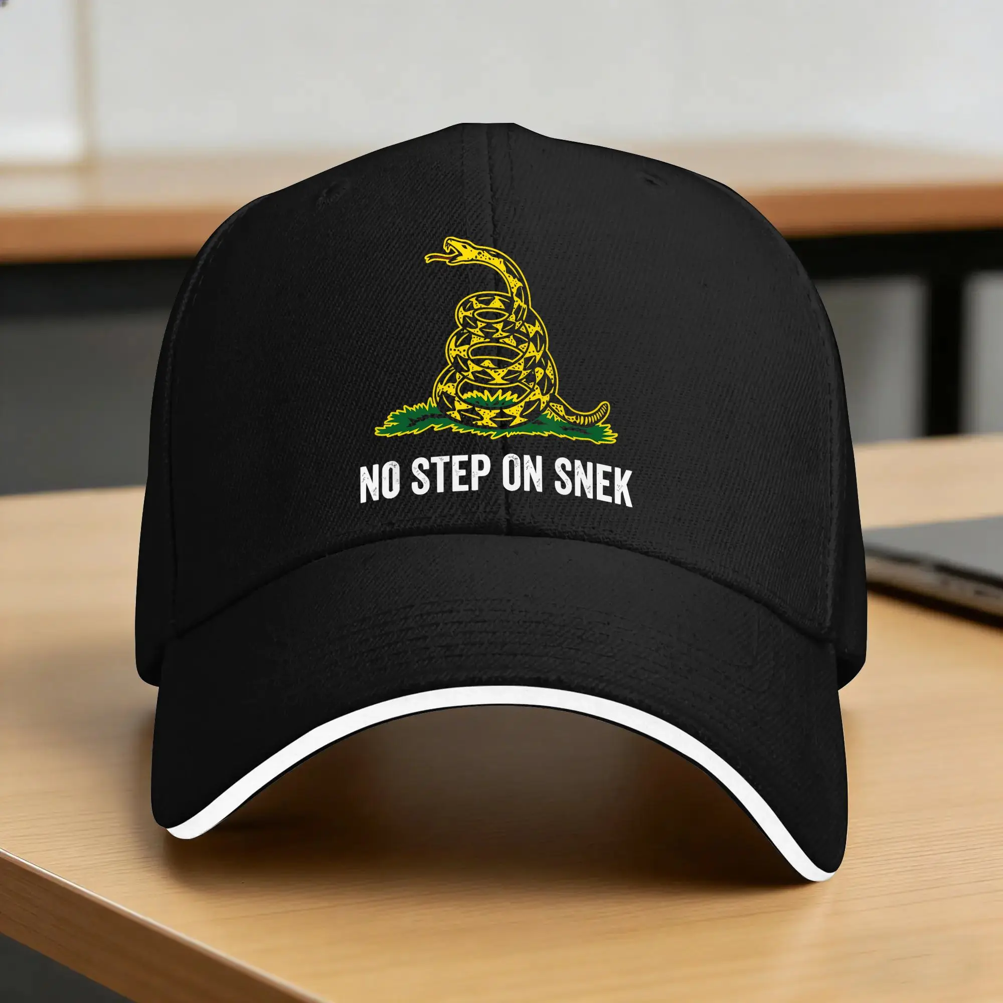 No Step On Snek Gadsden Flag Casual Baseball Cap  Tennis Skate Hip Hop Hats Summer Sun Visor Men Adult y2k Cool Baseball Caps