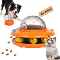 Automatic Pet Feeder with Food Storage, 5L Smart Dog Cat Feeder Dry Food Dispenser for Meal Schedule, Interactive Toy Bowl